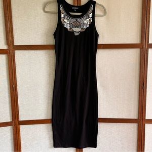 Express Long Sheath Tank Dress with Sequins - Small